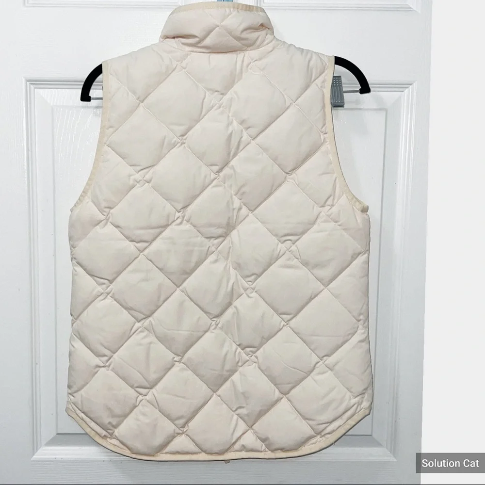 New J.CREW Excursion Quilted Down Vest Size 00